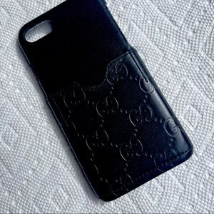 Gucci Black Leather iPhone 7/8 Case